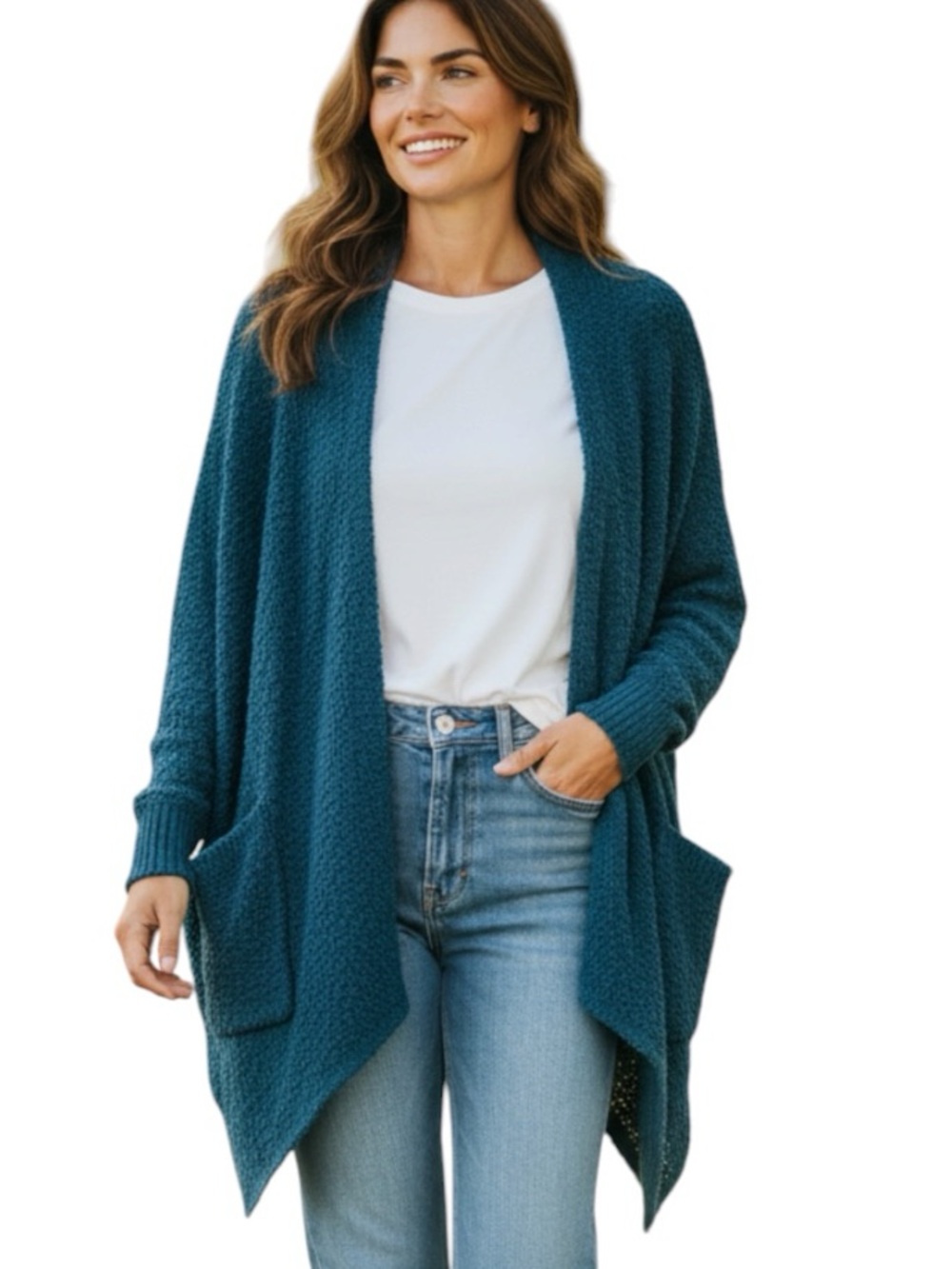 **NWT** Umgee Open-Front Knit Cardigan